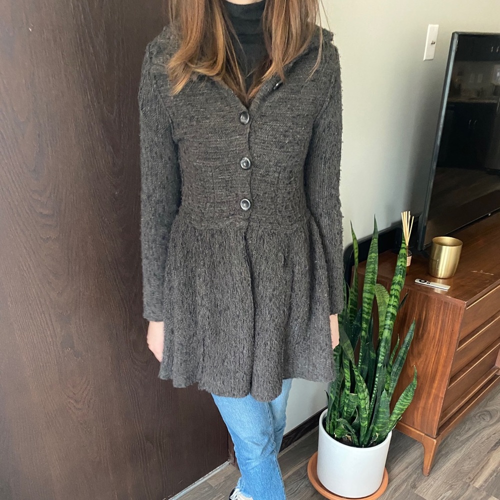 Free People sweater coat